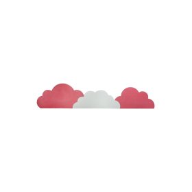 Foam protection for the wall behind the bed Clouds - pink, VYLEN