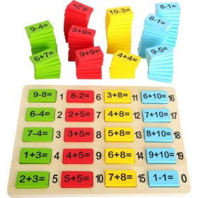 Wooden multiplication table