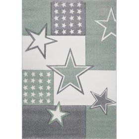 Children's rug STARFIELD - silver-gray/green, LIVONE