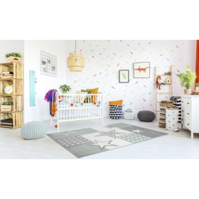Children's rug STARFIELD - silver-gray/green, LIVONE