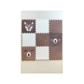 Foam play mat 9 pcs - Fawn and copper