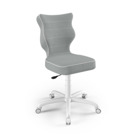 Ergonomic desk chair adjusted to a height of 159-188 cm - gray