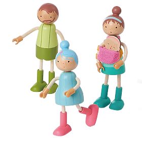 2Kids Toys 5-in-1 Furniture Set with Family