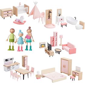 2Kids Toys 5-in-1 Furniture Set with Family
