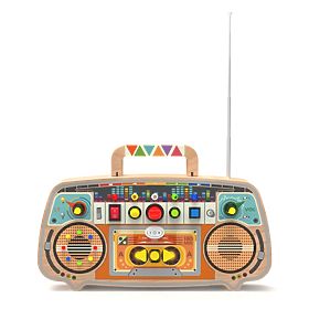 2Kids Toys Activity Board Wooden FM Radio, 2Kids Toys