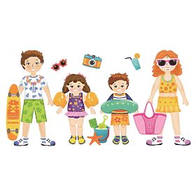 2Kids Toys Magnetic Dress-Up Family