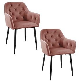 2x SJ.030 CHAIR - POWDER PINK