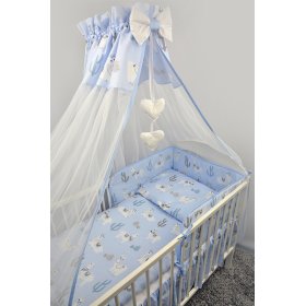Canopy over cot Lama - blue