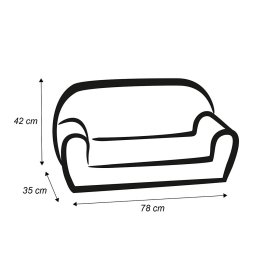 Children sofa Stars - grey, Delta-trade