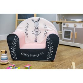 Children's chair Bunny Ballerina - white-pink