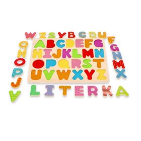 Wooden jigsaw puzzle alphabet - capital letters