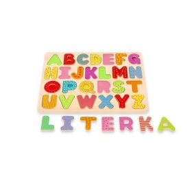 Wooden jigsaw puzzle alphabet - capital letters