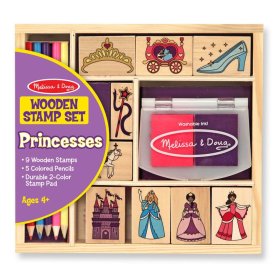 Melissa & Doug - Set of Princess wooden stamps