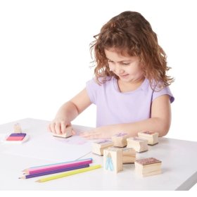 Melissa & Doug - Set of Princess wooden stamps