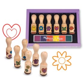 Melissa & Doug set of wooden stamps - 6 pcs, Melissa & Doug