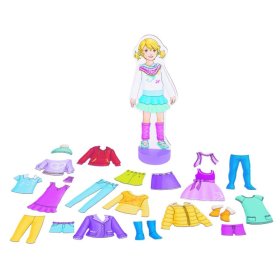 Magnetic puzzle - dressing doll