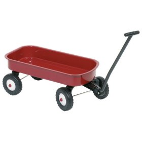 Metal trolley for toys