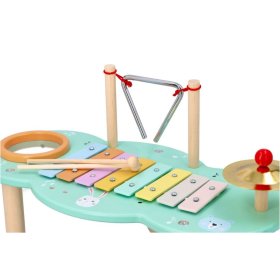 Music table with animals