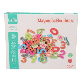 Magnetic wooden digits, Lelin