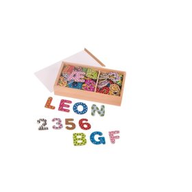 Set of magnetic numbers and letters