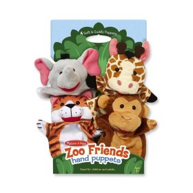 Puppet Zoo - set of 4 pcs, Melissa & Doug