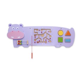 Educational toy on the wall - Hippopotamus, Viga