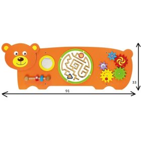 Educational toy on the wall - Bear