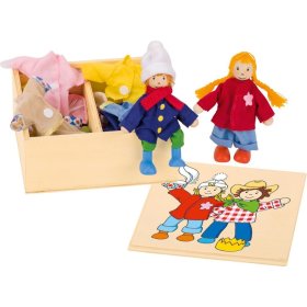 Dressing wooden dolls, Goki