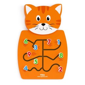 Educational wall toy - Kitten