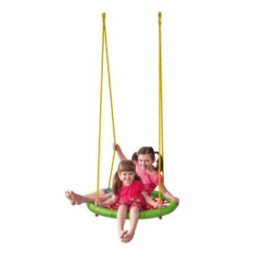 The swing sticks a nest up to 80 kg