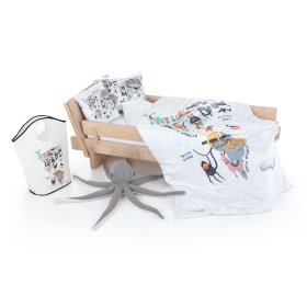 Mr. Little Fox Bedding Animal World - West. Hemisphere: 135 x 200 cm, pillow: 60 x 50 cm