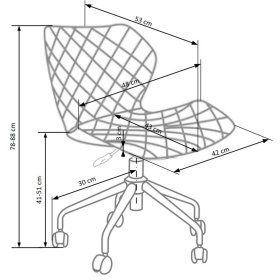 Matrix student chair - black-pink, Halmar