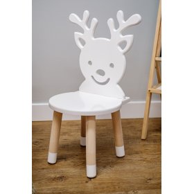 Children's chair - Deer - white, Ourbaby