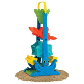 Colored sand and water grinder