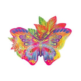 Colorful wooden puzzle - butterfly