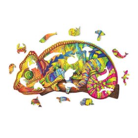 Colorful wooden puzzle - chameleon, Wood Trick