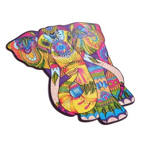 Colorful wooden puzzle - elephant