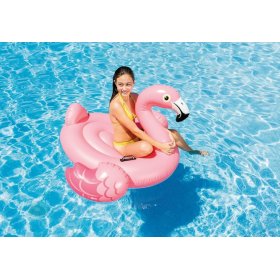 Inflatable flamingo in the water, INTEX