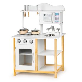 Viola wooden kitchen with accessories, EcoToys