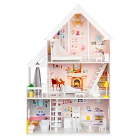 Wooden dollhouse Pastel residence, EcoToys