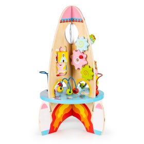 Multifunctional educational wooden rocket 8in1, EcoToys