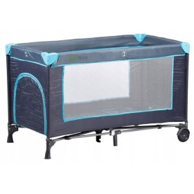 Travel crib with mattress - navy blue