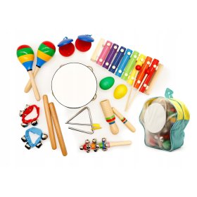 Set of 10 musical instruments, EcoToys