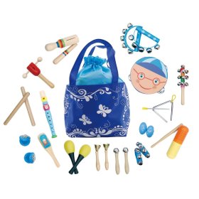 Bag with 16 musical instruments, EcoToys