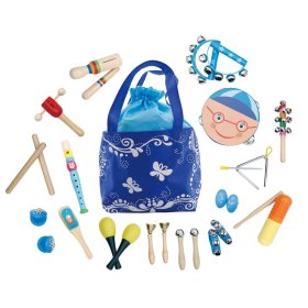 Bag with 16 musical instruments
