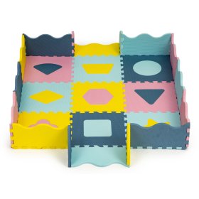 Foam pad - pastel color puzzle, EcoToys