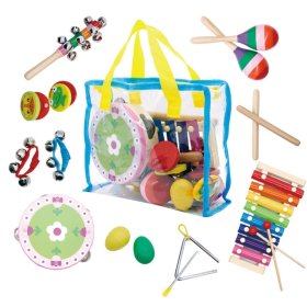 Set of 14 musical instruments, EcoToys