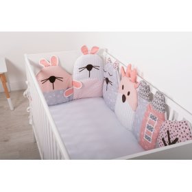 Modular mantinel for the crib - gray-pink, Studio Kit