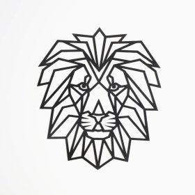Wooden geometric painting - Lion - different colors, Elka Design