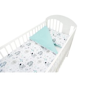 Bed linen Animals - mint